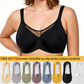 ⏳ Last Day of the Sale🖤Women's Elegant Sheer Full Coverage Non-padded Plus Size Bra