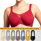 ⏳ Last Day of the Sale🖤Women's Elegant Sheer Full Coverage Non-padded Plus Size Bra