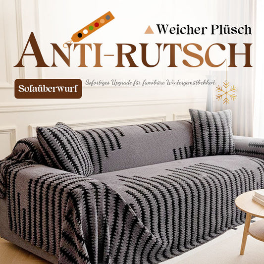 Plüsch Sofaüberwurf 2026 – Dicke, rutschfeste Sofadecke für gemütliche Herbst- und Wintertage
