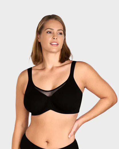 ⏳ Last Day of the Sale🖤Women's Elegant Sheer Full Coverage Non-padded Plus Size Bra