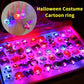 🎁LED-Licht Halloween Leuchtring😍 – Set mit 50 Stück