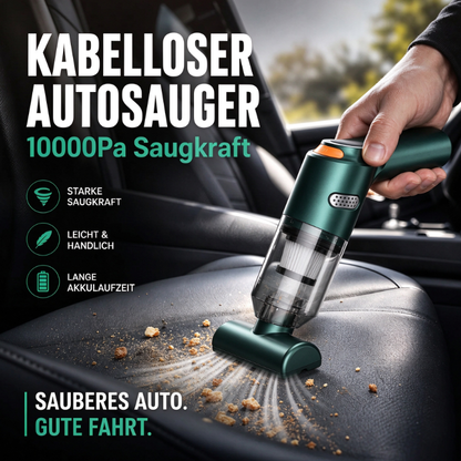 🔥  Sonderangebot 50% RABATT! 🚗Leistungsstarkes Akku-Staubsauger-Set, speziell für Autos entwickelt