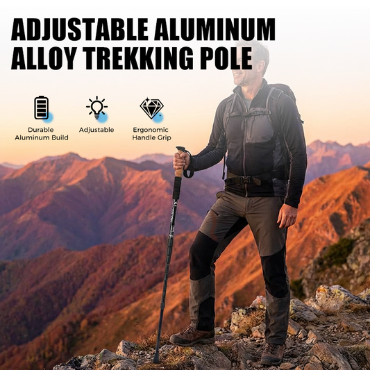 🎯🏔️ Trekkingstock 3in1 – längenverstellbar, stoßgedämpft, Alu 6160 💪🦯 Kompakt & ergonomisch – für Auf- & Abstieg, Gelenkschutz & Rucksack-Tour.