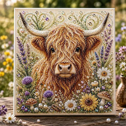 🦉💛 Highland-Kuh-Perlen-Bastelset – Entspannendes DIY-Bastelprojekt zur Gestaltung atemberaubender Kunstwerke im Küstenstil