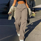 👖 50% Rabatt | Optisch längere Beine & praktische Cargo-Taschen – Damen High-Waist Hose