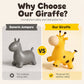 🦒 Niedliches Giraffen-Hüpfspieltier für Kinder, aktives Spielzeug